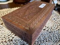 Carved wooden box - 4