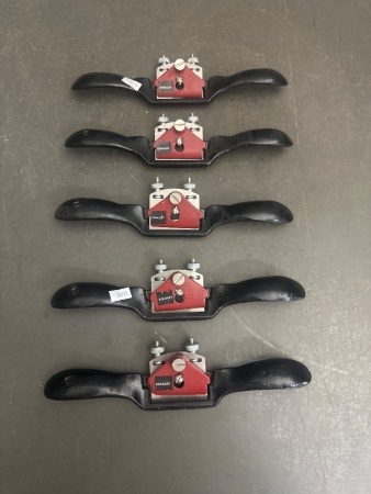 5 x Stanley No.151 Flat Bottom Spoke Shaves