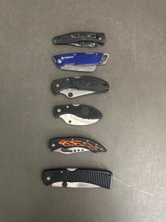 6x Fold Out Knives