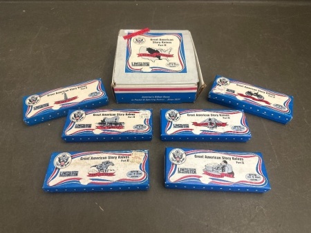 6x Great American Story Part 2 Limited Edition Collector Item Knives