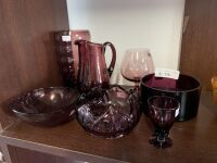 Purple glass collection