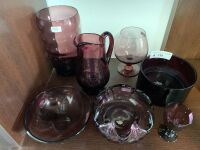 Purple glass collection - 2