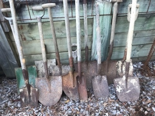 Job Lot of Asstd Shovels & Spades