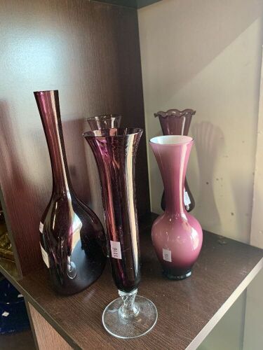 Purple glass collection