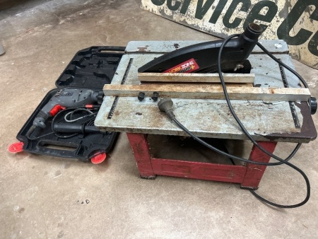 Workzone Table Saw + Ozito Electric Drill
