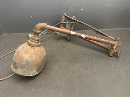 Copper Gas Wall Light converted to electric
