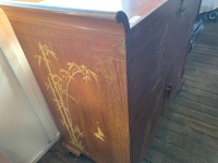 Large Camphor Laurel Chest with Lift Lid Box at Top and Linen Press Doors at Bottom - 5