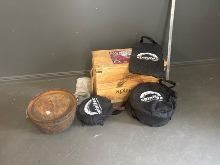 Spinifex Cast Iron Cook Set with extra Cast Iron Camp Oven