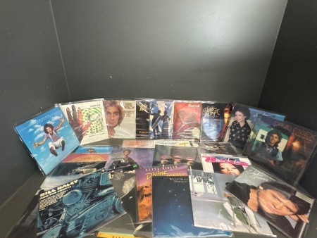 Lot of 28 Mixed Genre Vinyl Records
