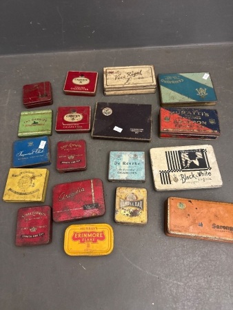 Selection of Various Collectable Tobacco Tins