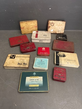 13 Various Tobacco Tins