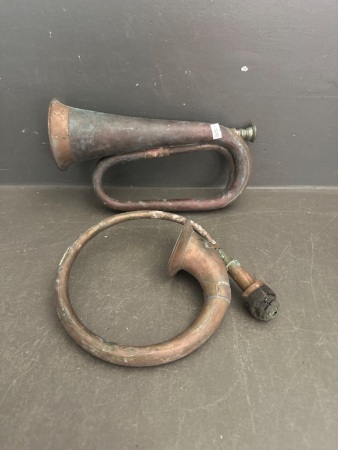 Brass Bugle & Car Horn