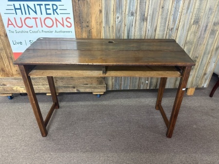 Vintage Wooden School Desk