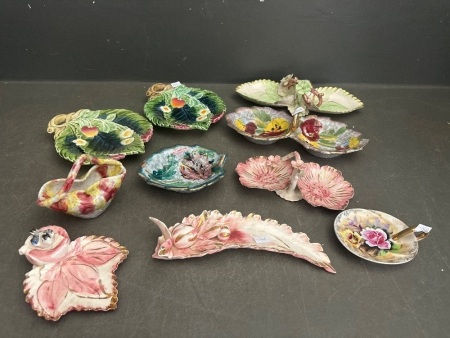 Assortment of Floral Dishes