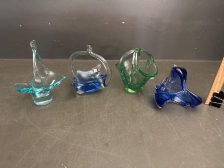 4 Pieces of Chez Art Glass