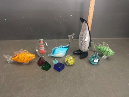 Assorted Art Glass