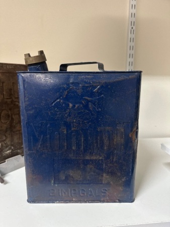 Mobiloil 2 Gallon De-Bossed Can