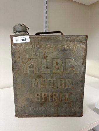 Alba Motor Spirit 2 Gallon De-Bossed Can