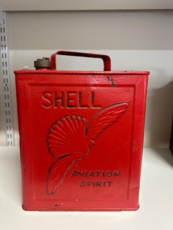 Shell Aviation Spirit 2 Gallon De-Bossed Can