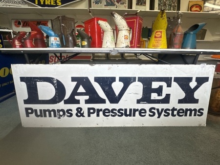 Davey Pumps & Pressure Systems Metal Sign - app 1800 x 600