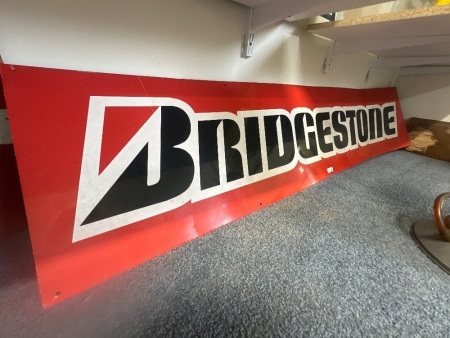Large Bridgestone Metal sign - app 1800 x 400