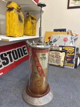 Vintage Redex Oil Additive Additive Dispenser