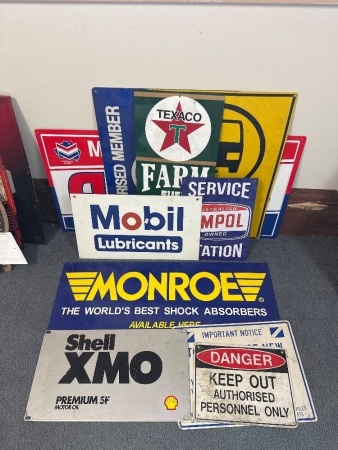 Mixed Lot of Metal Signs