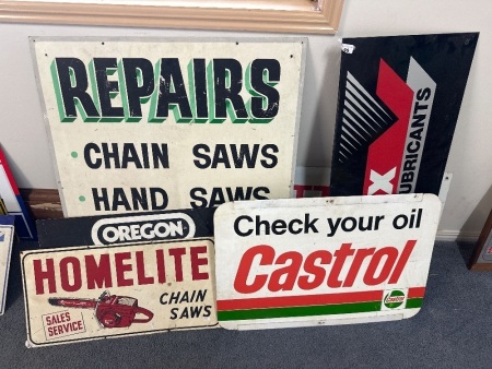 Mixed Lot of Metal Signs