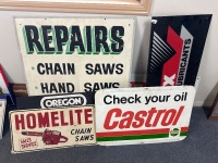 Mixed Lot of Metal Signs