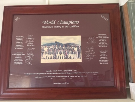 1995 World Champions Signed Photo Australian Cricket Team 419/1500