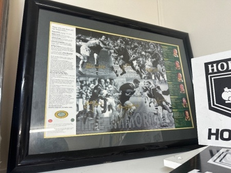 The Immortals 640/ 1500 signed Reg Gassier, Wally Lewis, Johnny Raper, Graeme Langlands, Bobby Fulton
