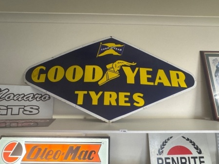 Large Good Year Enamel Sign - app 1800 x 900