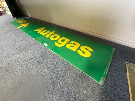 BP Autogas & Air Perspex Sign - app 1780 x 300