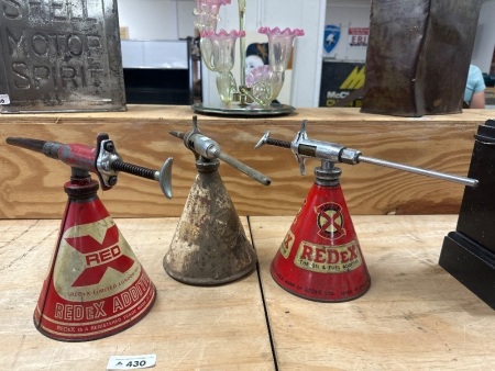3 Redex Oil Dispensers