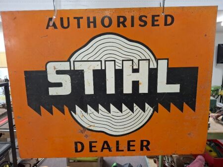 STIHL Double Sided Tin Sign