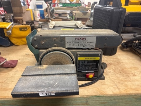 Rexon 4 x 38 inch Belt - 6 inch Disk Sander