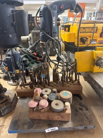 Walf Craft Electric Drill Press with AEG Drill and Parts