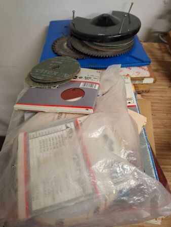 1 Lot Saw Blades and Sanding Disks