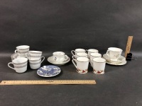 Box of Asstd Ceramics inc. Royal Albert, Limoge, Noritake, Arabia etc