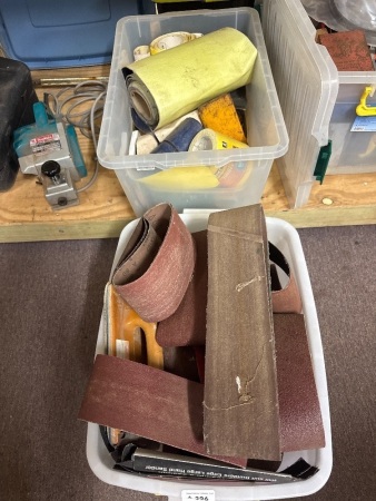 Large Lot of Sandpaper and Sanding Disks