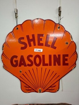 Shell Gasoline Shaped Enamel sign