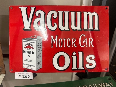 Mobiloil Steel Sign