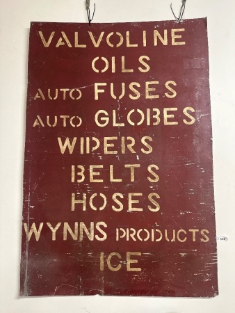 Aluminium Valvoline Sign
