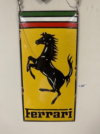 Ferrari Enamel Sign