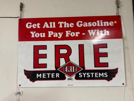 Erie Enamel Sign