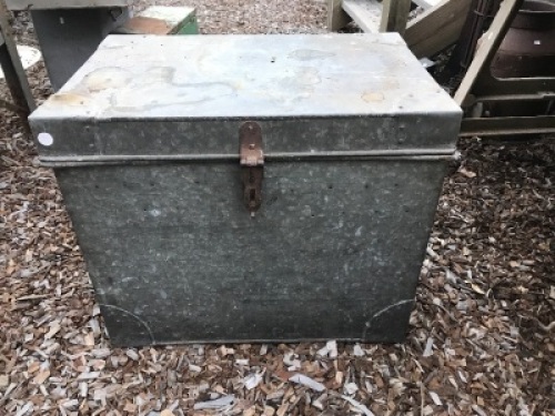 Large Galvanised Metal Box