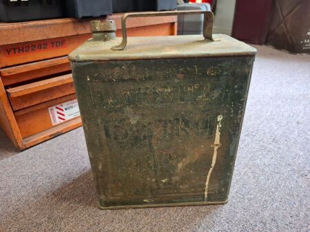 Vintage Oil Tin 2 gal
