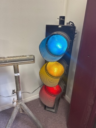 Vintage Traffic Lights - Blue Amber Red
