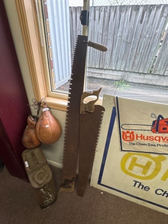 2 x Vintage Pit Saws
