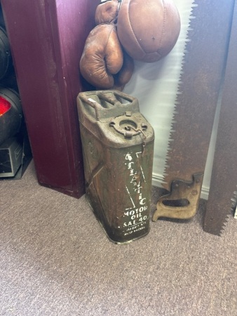 Vintage Atlantic Metal Jerry Can